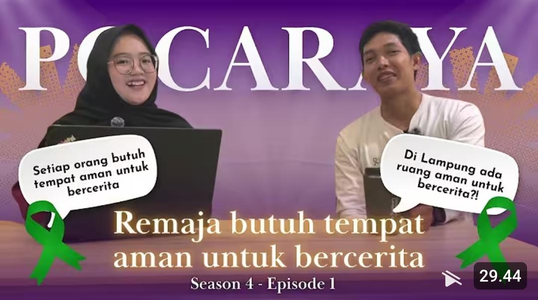REMAJA BUTUH TEMPAT AMAN UNTUK BERCERITA