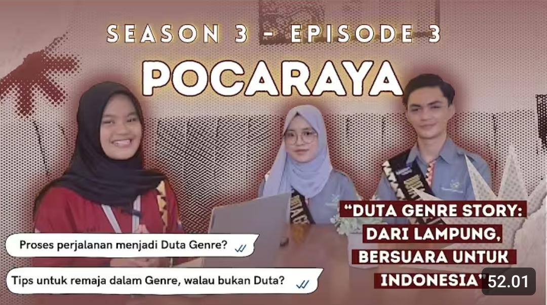 DUTA GENRE: STORY DARI LAMPUNG, BERSUARA UNTUK INDONESIA